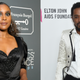 (L-R): Issa Rae attends the 24th annual Critics’ Choice Awards on January 13, 2019 in Santa Monica, Ca.; Lakeith Stanfield attends the 27th annual Elton John AIDS Foundation Academy Awards Viewing Party on February 24, 2019 in West Hollywood, California.